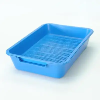 Купить homecat туалет для кошек с сеткой на ножках, синий