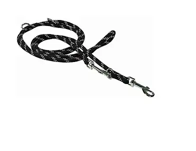 Beeztees Поводок для собак нейлоновый регулируемый тренировочный черный