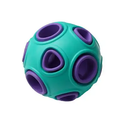 Homepet SILVER SERIES игрушка для собак мяч бирюзово-фиолетовый каучук