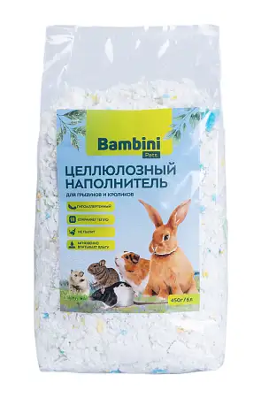 Купить bambini pets Целлюлозный наполнитель для грызунов и кроликов